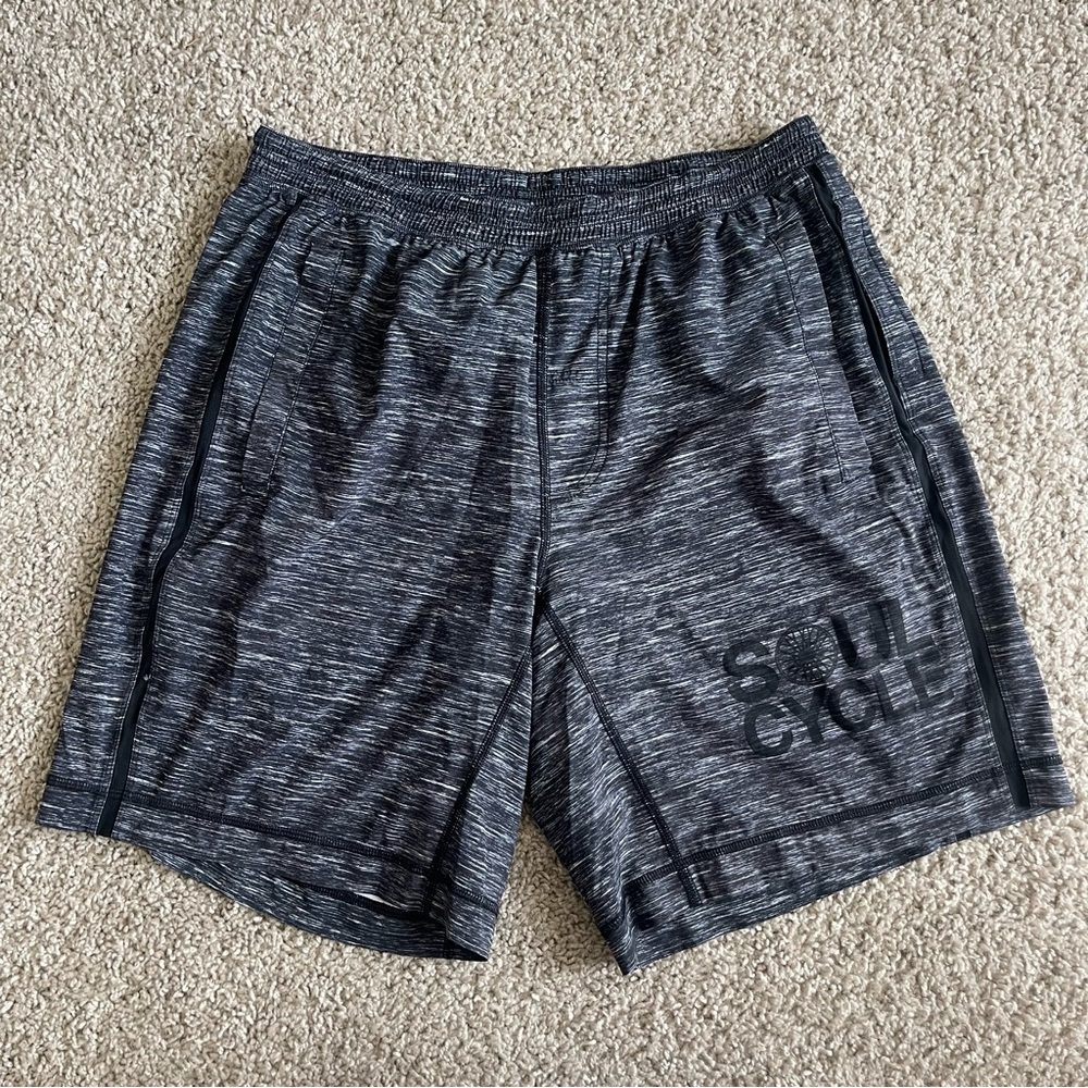 Lululemon x Soul Cycle Heather Inner Lining Fitness Shorts